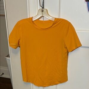 Lululemon Women's Orange T-Shirt